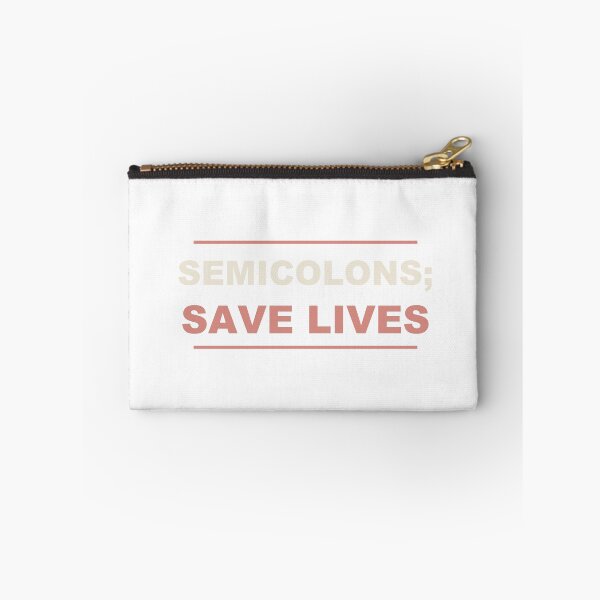 Item preview, Semicolons; Save Lives - Funny Programmer designed and sold by Spraxl.