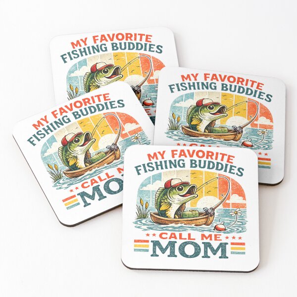 Item preview, Vintage My Favorite Fishing Buddy Calls Me Mom designed and sold by QuiteOrbit.