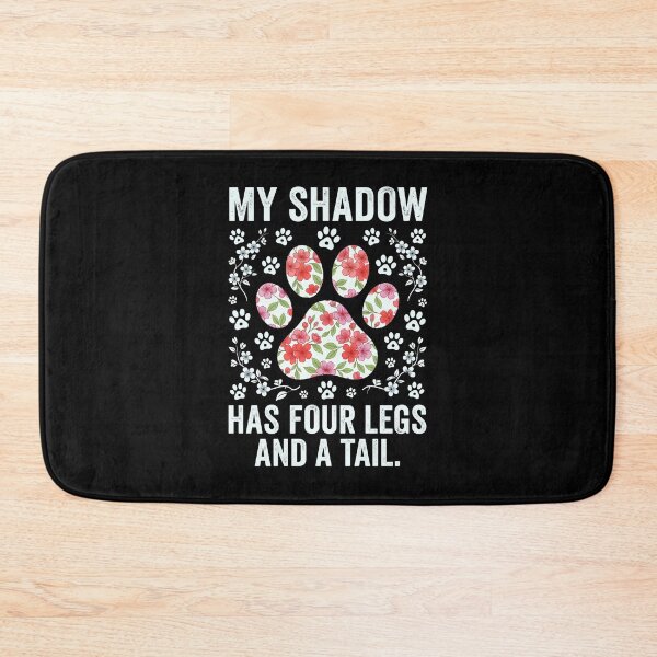 Item preview, paw print floral pet lover quote with four legs and tail designed and sold by GiaoCalonas.