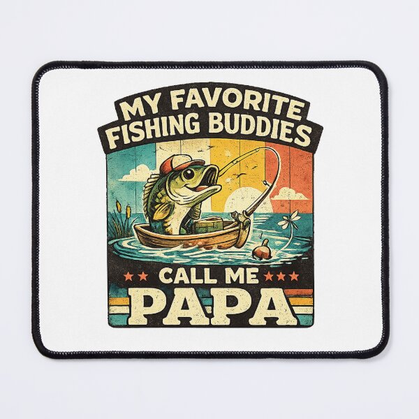 Item preview, Funny My Favorite Fishing Buddies Call Me Papa designed and sold by QuiteOrbit.
