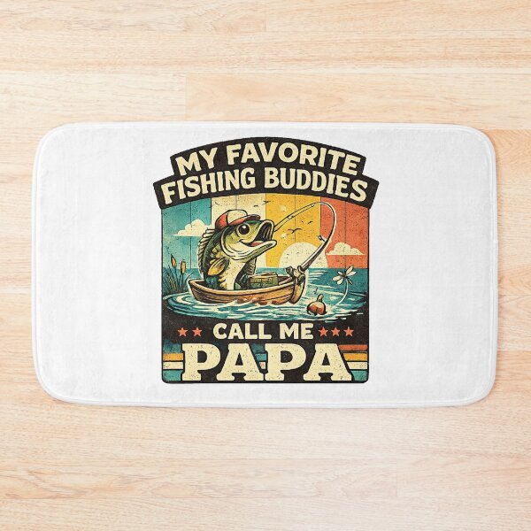 Item preview, Funny My Favorite Fishing Buddies Call Me Papa designed and sold by QuiteOrbit.