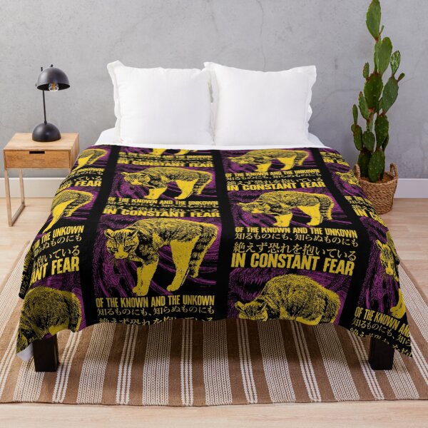 Item preview, In Constant Fear Of The Known And The Unknown Japanese Cat Vintage Horror designed and sold by PixlCrypt.