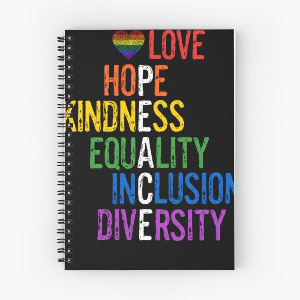 Item preview, Love Hope Kindness Equality Inclusion Diversity Peace LGBTQ Gay Pride - Gay Pride designed and sold by cerymopl.