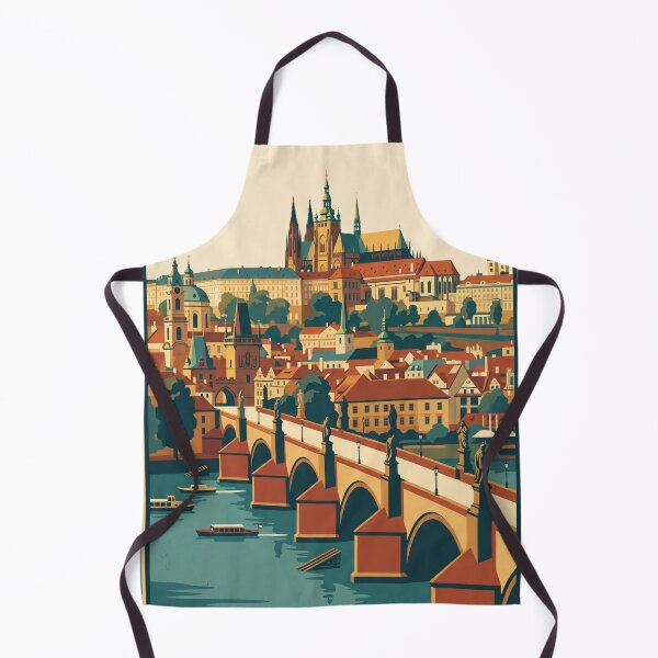 Item preview, Prague Czech Republic Vintage Travel Poster designed and sold by Bomax121.