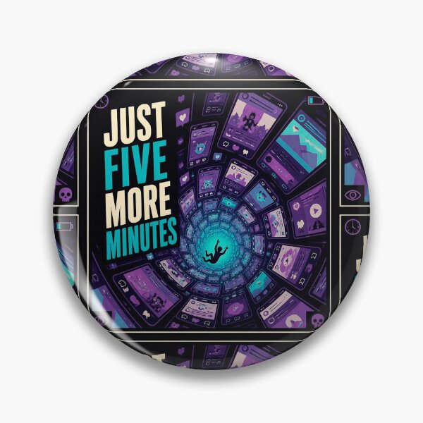 Item preview, Just Five More Minutes Infinite Scroll Shirt designed and sold by Geek Tracy Shop.