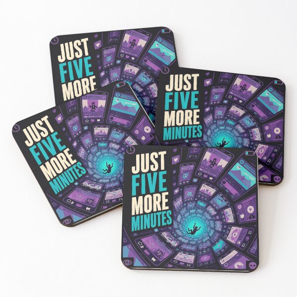 Item preview, Just Five More Minutes Infinite Scroll Shirt designed and sold by Geek Tracy Shop.