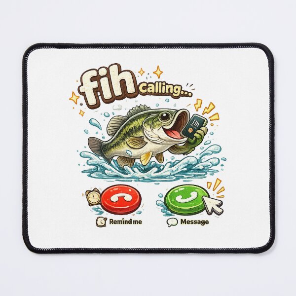 Item preview, Fish Calling Funny Fishing Graphic  designed and sold by QuiteOrbit.