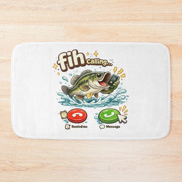 Item preview, Fish Calling Funny Fishing Graphic  designed and sold by QuiteOrbit.
