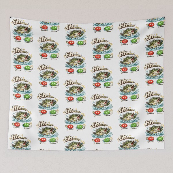 Item preview, Fish Calling Funny Fishing Graphic  designed and sold by QuiteOrbit.