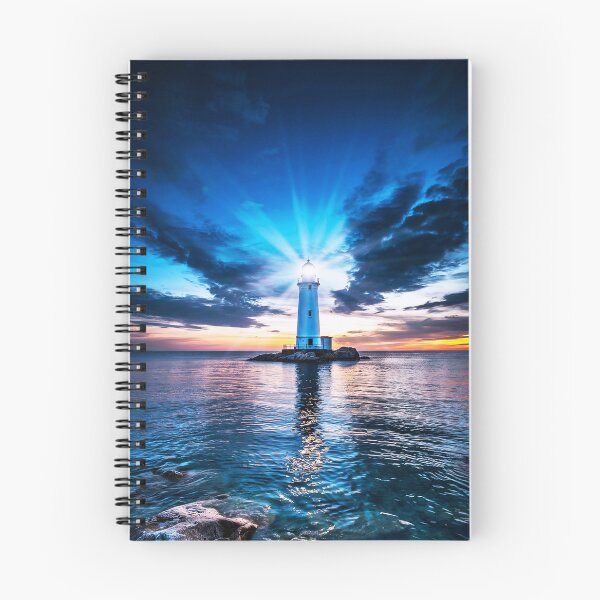Item preview, Beacon of Hope – Lighthouse at Sunset designed and sold by Exodoi.