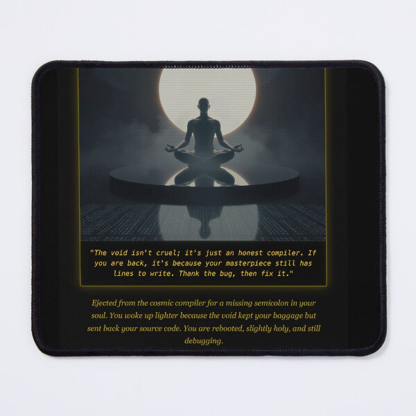 Item preview, Thank The Bug Then Fix It - Cosmic Compiler Poster | The Void Is An Honest Compiler designed and sold by Elias & Gem Protocol - Aetheric Code Scribe.