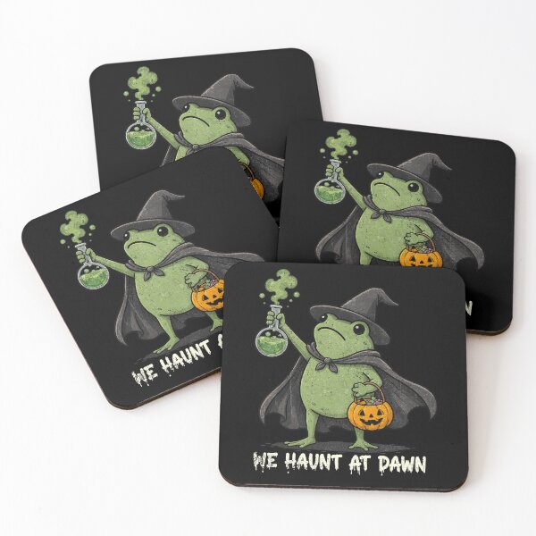 Item preview, We Haunt At Dawn Halloween Witch Frog Animal Lover Funny designed and sold by watanabeee.
