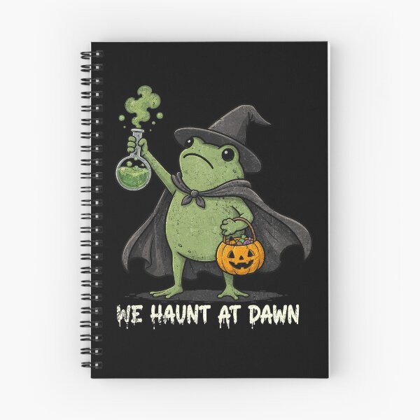Item preview, We Haunt At Dawn Halloween Witch Frog Animal Lover Funny designed and sold by watanabeee.