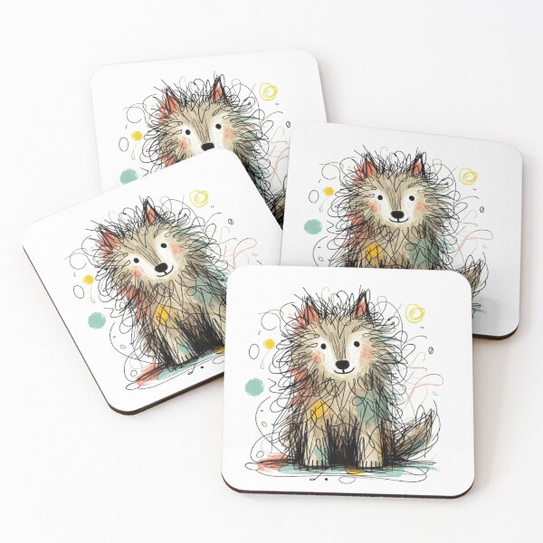 Artikelvorschau, Wolfsillustration entworfen und verkauft von AnyGil.