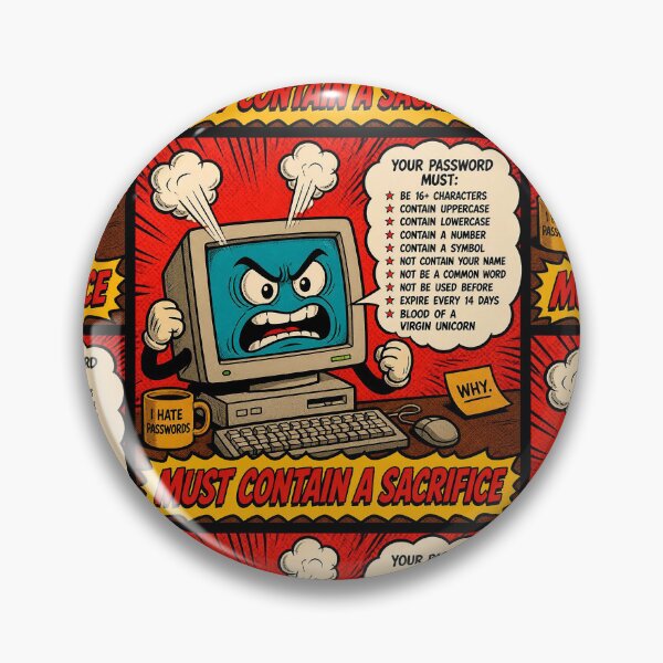 Item preview, Password Must Contain A Sacrifice - Funny IT Shirt designed and sold by Geek Tracy Shop.