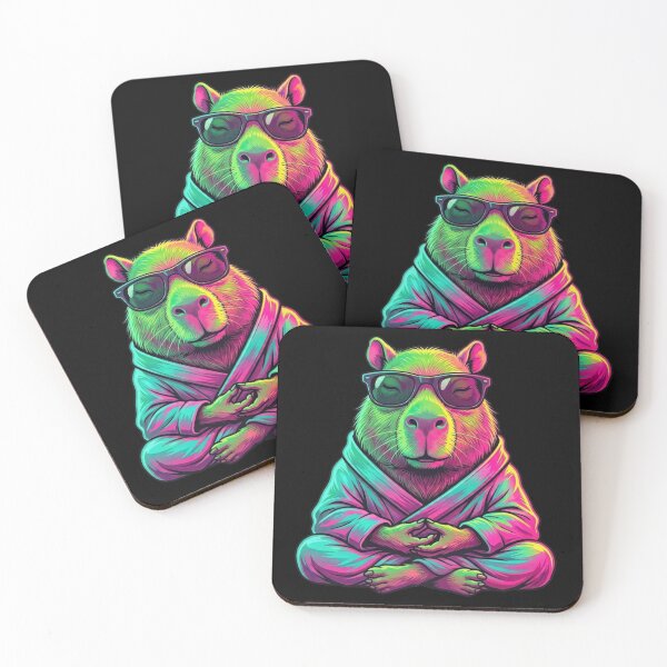 Item preview, Capybara Meditating designed and sold by HeyyItsNikki.