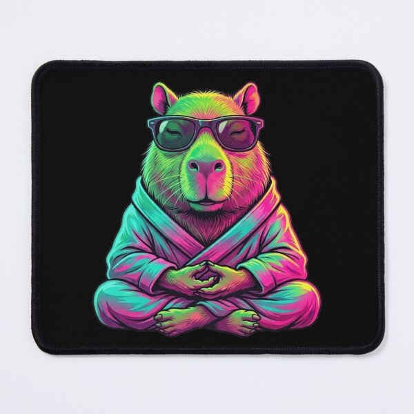Item preview, Capybara Meditating designed and sold by HeyyItsNikki.