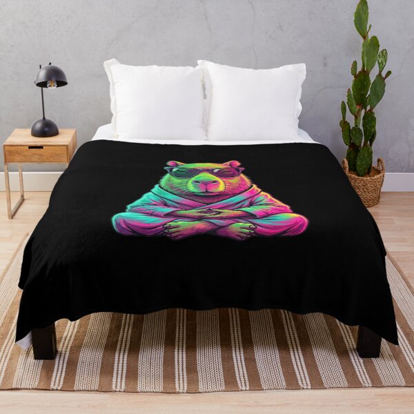 Item preview, Capybara Meditating designed and sold by HeyyItsNikki.