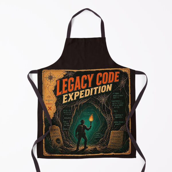 Item preview, Legacy Code Expedition - Funny Developer Adventure Shirt designed and sold by Geek Tracy Shop.