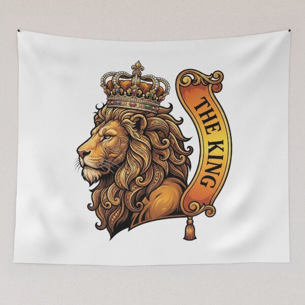 Item preview, The King Lion Royal Vector Illustration designed and sold by Rahat3344.