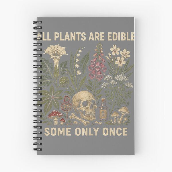 Item preview, All Plants are Edible Some Only Once Funny Men Women_3 designed and sold by mjohnson9.