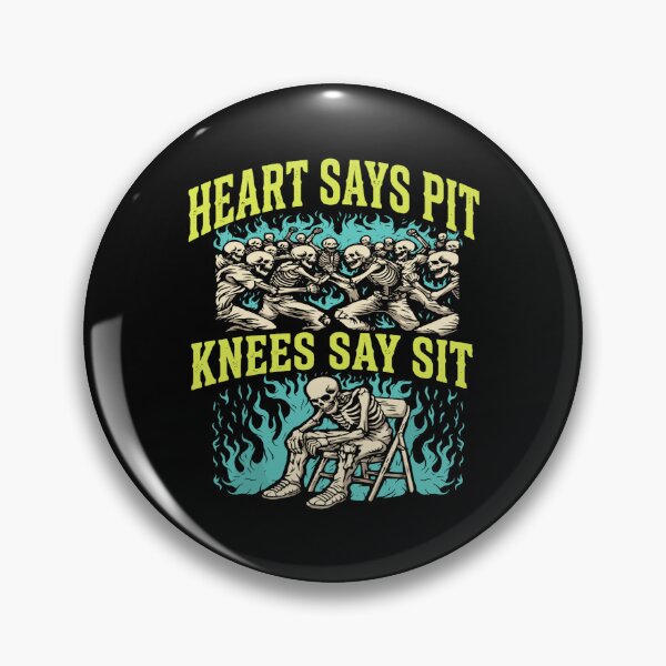 Item preview, heart says pit knees say sit skeleton funny designed and sold by Connor Rutt.