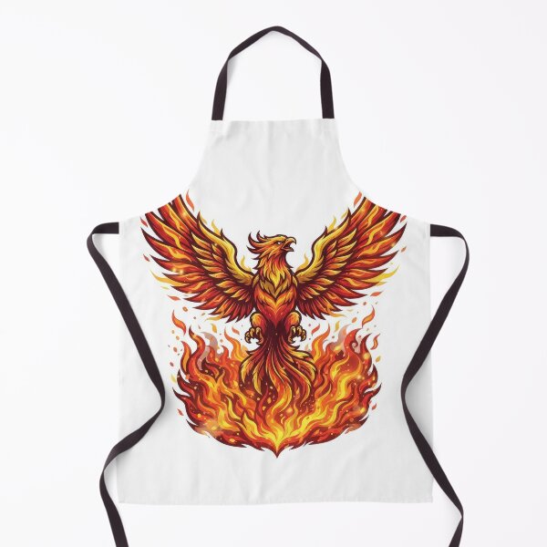 Item preview, Majestic Fire Phoenix Rising Vector Illustration designed and sold by Rahat3344.