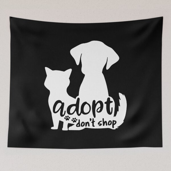 Item preview, Adopt Don't Shop Rescue Pet Silhouettes designed and sold by GiaoCalonas.