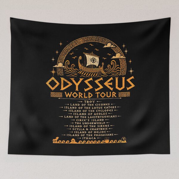Item preview, Greek Mythology Odysseus World Tour Ancient Greece History designed and sold by watanabeee.