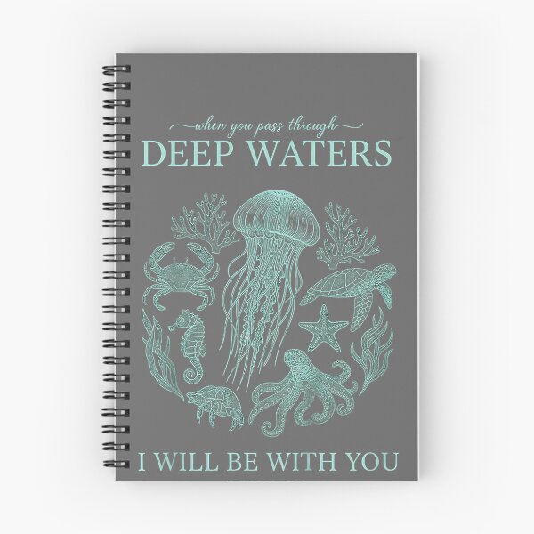 Item preview, Christian Isaiah 43 2 Deep Waters Bible Verse OverFear designed and sold by KristineLi.