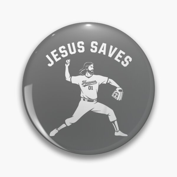 Item preview, Christian Jesus Saves Baseball Pitcher - Heaven 01 Sports designed and sold by KristineLi.