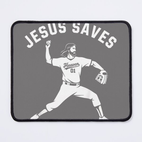 Item preview, Christian Jesus Saves Baseball Pitcher - Heaven 01 Sports designed and sold by KristineLi.