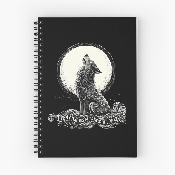 Item preview, Orbiter Wolf Howling Even Anxious Pups Need The Moon designed and sold by ArtCreations79.