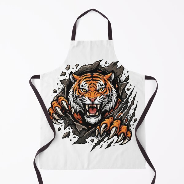 Item preview, Angry Tiger Ripping Out Vector Graphic designed and sold by Rahat3344.