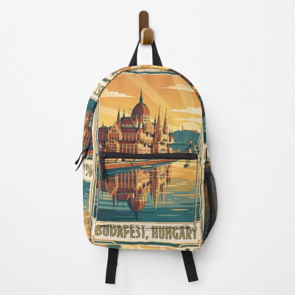 Item preview, Budapest Hungary Vintage Travel Poster designed and sold by Bomax121.