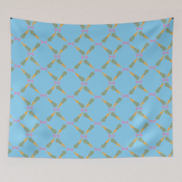 Item preview, Carrot & Bowtie Diamonds on Blue designed and sold by Digitalmyth's Designs.
