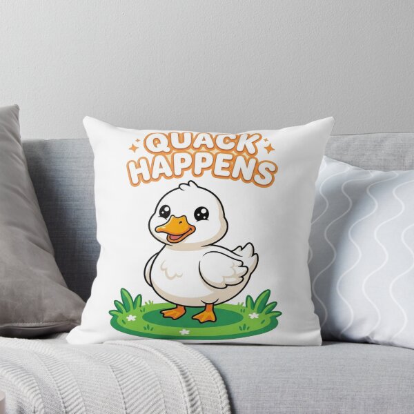 Item preview, Quack Happens Duck  | Funny Cute Duck Cartoon Graphic Tee | Kawaii Duck Lover Gift designed and sold by morning sun.