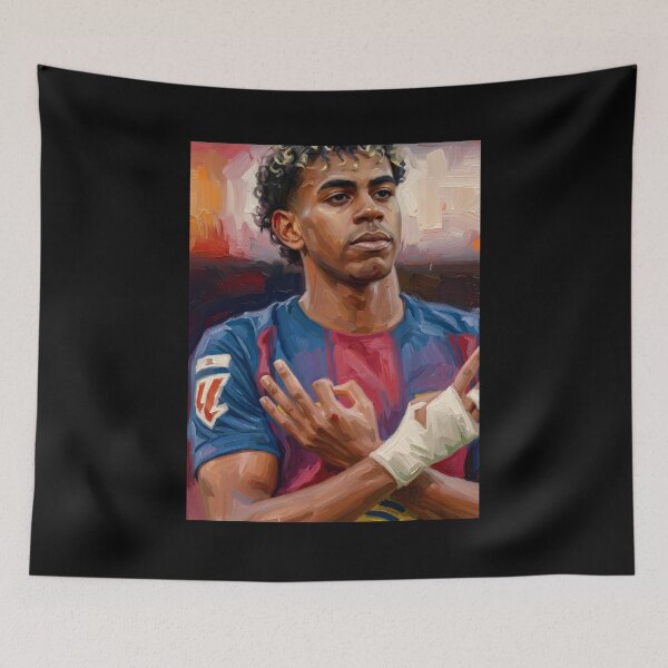 Item preview, Lamine Yamal Oil Painting designed and sold by maretsad.