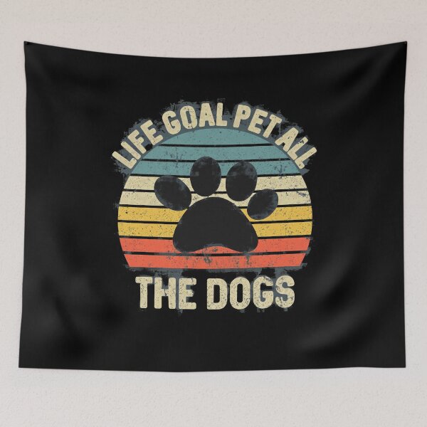 Item preview, Life Goal Pet All The Dogs Vintage Paw Print designed and sold by GiaoCalonas.