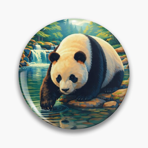 Item preview, Giant Panda Digital Animal Art designed and sold by kakarikihill.