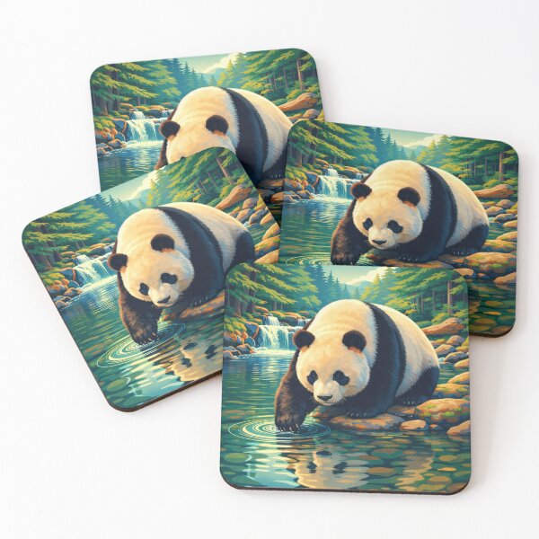 Item preview, Giant Panda Digital Animal Art designed and sold by kakarikihill.