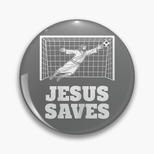 Item preview, Christian Jesus Saves Soccer Goalkeeper Faith Inspirational designed and sold by KristineLi.