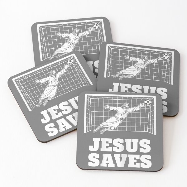 Item preview, Christian Jesus Saves Soccer Goalkeeper Faith Inspirational designed and sold by KristineLi.