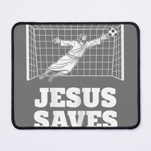 Item preview, Christian Jesus Saves Soccer Goalkeeper Faith Inspirational designed and sold by KristineLi.