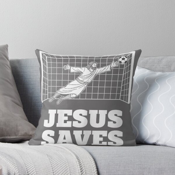 Item preview, Christian Jesus Saves Soccer Goalkeeper Faith Inspirational designed and sold by KristineLi.