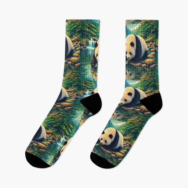 Item preview, Giant Panda Digital Animal Art designed and sold by kakarikihill.