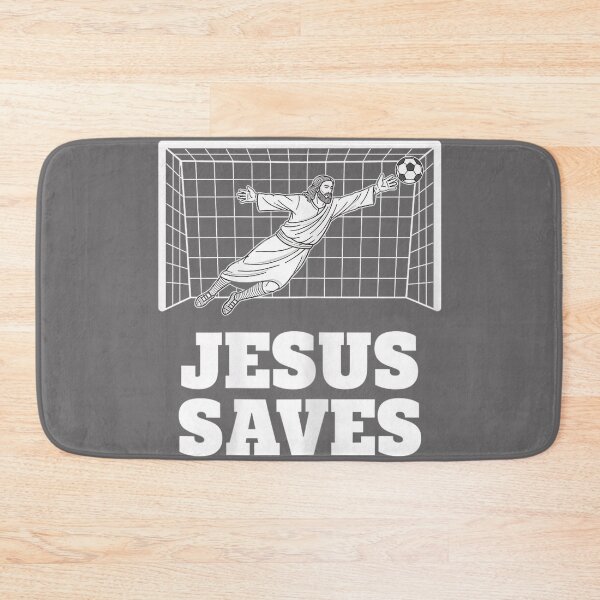 Item preview, Christian Jesus Saves Soccer Goalkeeper Faith Inspirational designed and sold by KristineLi.