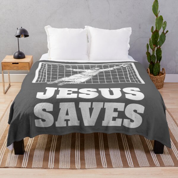 Item preview, Christian Jesus Saves Soccer Goalkeeper Faith Inspirational designed and sold by KristineLi.