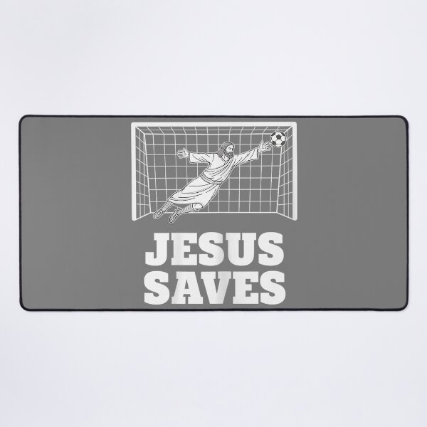 Item preview, Christian Jesus Saves Soccer Goalkeeper Faith Inspirational designed and sold by KristineLi.