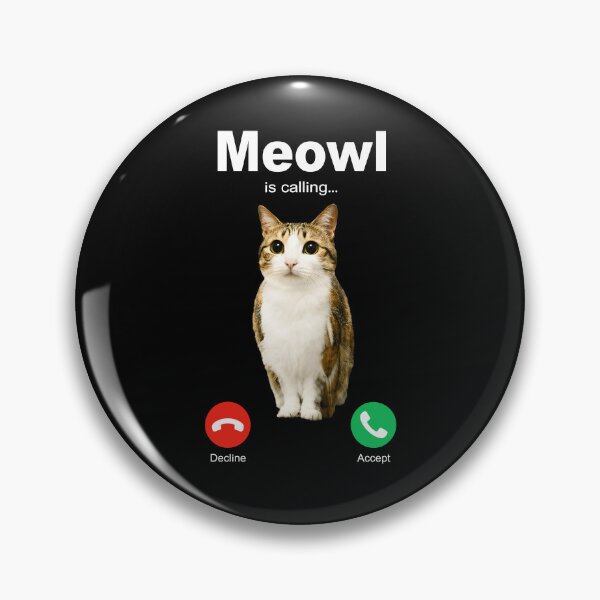 Item preview, Meowl Is Calling Meme Cat designed and sold by Poopielandia.